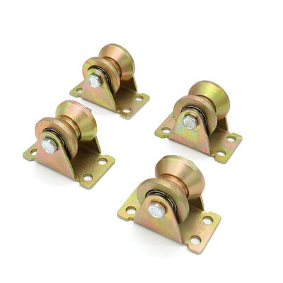 Harga yang bagus Pintu Gerbang Hardware Aksesoris Pintu Geser Roller Roda Caster V-Groove Track Wheel on line