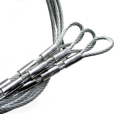 Harga yang bagus Heavy Duty Thumb Spliced Wire Rope Sling Nominal Strength Wire Rope Sling untuk Angkat on line