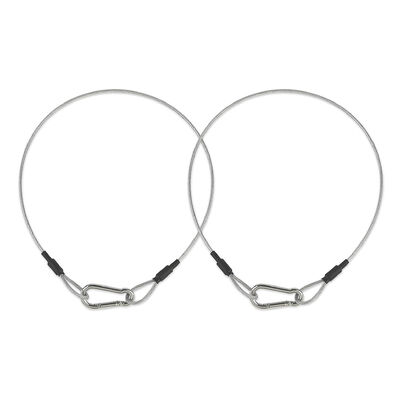 Harga yang bagus Sling tali kawat stainless steel safety kabel Sling dengan carabiner kunci on line