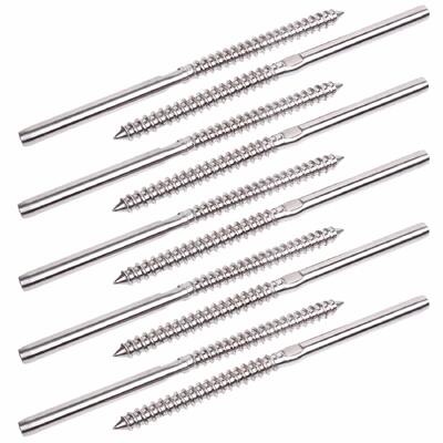 Harga yang bagus T316 Stainless Steel Kanan & Kiri Thread Swage Lag Screws untuk tiang kayu 1/8 