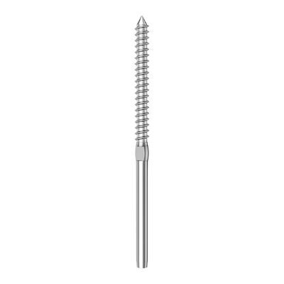 Harga yang bagus T316 Stainless Steel Right & Left Handed Thread Swage Lag Screws for Wood Post of 1/8