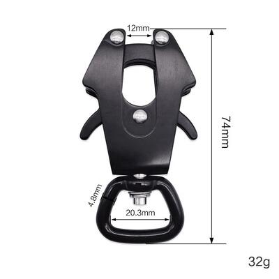 Harga yang bagus Aluminium Buckles for Dog Leash Pet Release Buckle Frog Clip Pet Snap Hook Frog Carabiner on line