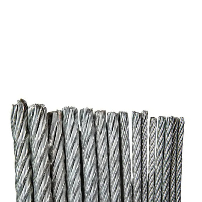 Harga yang bagus 60mm 6x49WS IWRC Baja Galvanis Celup Panas Kekuatan Putus 2740kN on line