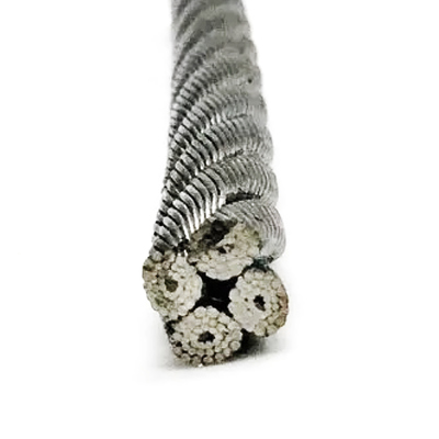 Harga yang bagus 4V*48S-5FC Galvanized Uncoated Crane Lifting Construction Hoisting Machinery Triangular Strand Wire Rope on line