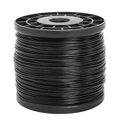 Harga yang bagus 7x7 Stainless Steel Wire Rope Black Nylon Coated Aircraft Cable untuk Jemuran on line