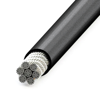 Harga yang bagus Kabel Baja Berlapis PU Nylon Berkualitas Tinggi 7X19 5mm 6mm untuk Peralatan Gym, Kabel Baja Tahan Karat Berlapis Nylon on line