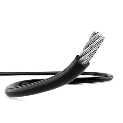Harga yang bagus 8x19+WS PVC Coated Galvanized Steel Wire Rope untuk Jemuran Lampu String Gantung on line