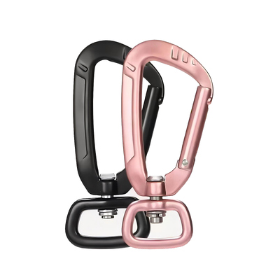 Harga yang bagus Outdoor Swivel Aluminium Carabiner Hook 4kN Carabiner untuk tali anjing on line