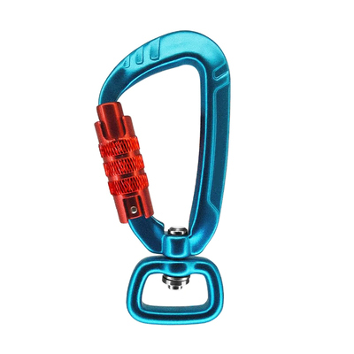 Harga yang bagus Klip Carabiner Kunci dengan Giling Ring Carabiner Fix Clip Otomatis Kunci 4kN Giling Snap Hook on line