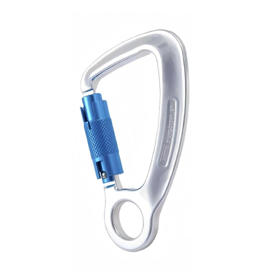 Harga yang bagus 23kN Aluminum Carabiner Captive Eye Steel Triple Action Twist Lock Carabiner on line