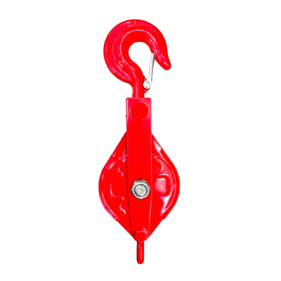 Harga yang bagus Aksesoris Pulley Winch 1 Ton Snatch Block Desain Mudah Terbuka Snatch Block dengan Hook untuk Tali Kawat on line