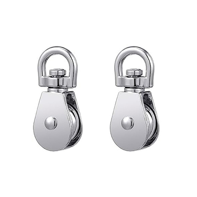 Harga yang bagus Customized M15-M50 stainless steel 304 Single Eye Swivel Sheave Pulley Block untuk Wire Rope Honghao Model HH-3963 on line