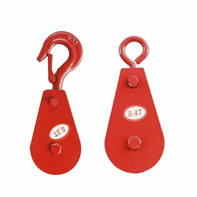 Harga yang bagus Wire Rope Heavy Duty Pulley Lifting Block Snatch Block dengan Hook untuk Traktor Traktor kecil Lifting Trolley Bagian Winch on line