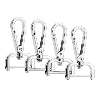 Harga yang bagus Stainless Steel Snap Hook Swivel Clamp Hook Multiple Size Hardware untuk tali tas on line