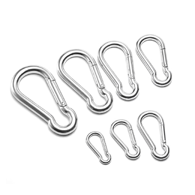 Harga yang bagus Keamanan Heavy Duty M4-M12 304 316 Karbiner Baja Rinsing Bentuk labu Sekrup Spring Hook on line