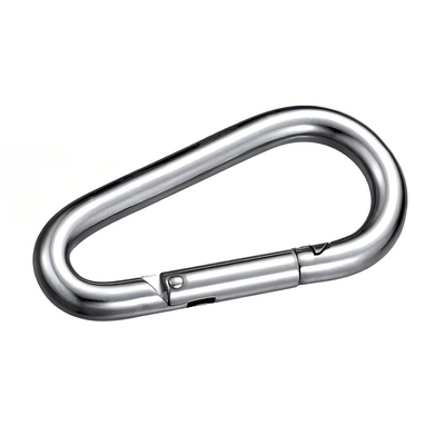 Harga yang bagus DIN5299 Stainless Steel Carabiner Egg Type Fire Brigade Snap Hook Chain Connecting Steel Snap Hook on line