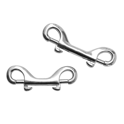 Harga yang bagus Double Ended Bolt Snap Hooks Stainless Steel Double End Heavy Duty Trigger Snaps untuk Ember Air / Tali Anjing / Ember Makanan Hewan on line