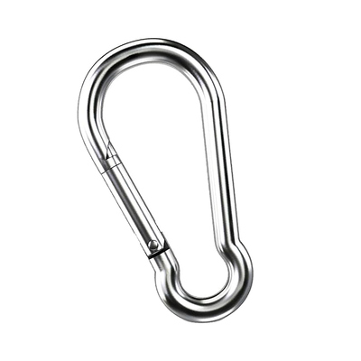 Harga yang bagus DIN5299 304 Stainless Steel Spring Snap Hook Fits Camping Hiking untuk Rope Chain Keychain Kunci Cincin on line