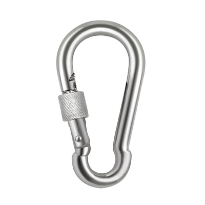 Harga yang bagus 304 Premium Stainless Steel Jari Sekrup Carabiner Clip Kunci Carabiner Klip Spring Snap Hook on line