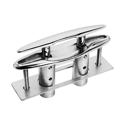 Harga yang bagus 316 Stainless Steel Retractable Flush Mount Boat Cleat dengan Backing Plate untuk Marine Yacht Dock on line
