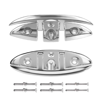 Harga yang bagus Premium Marine Boat Cleat Heavy-Duty Stainless Steel Yacht Deck Cleat untuk aman berlabuh on line