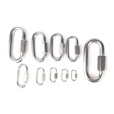 Harga yang bagus Stainless Steel 304 Standar Quick Links Keamanan Kelautan Sekrup Rantai Quick Connecting Link Hardware on line