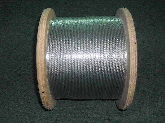 Harga yang bagus Kabel Baja Cold Heading 6×7 FC PVC Dilapisi Baja untuk Kabel Pesawat Bersertifikat ISO9001/ISO14001 on line