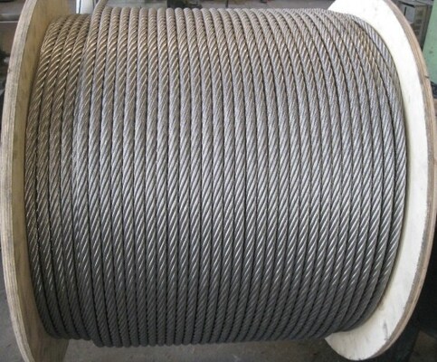 Harga yang bagus 7X19 Konstruksi Galvanized Steel Wire Rope Kabel Pesawat dengan bahan baja karbon dan panjang yang dapat disesuaikan on line