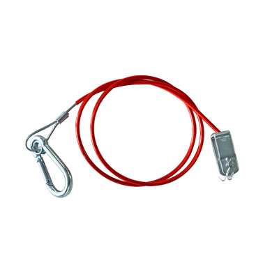 Harga yang bagus Sling Kabel Baja Karbon Berlapis PVC dengan Pengait dan Clevis on line
